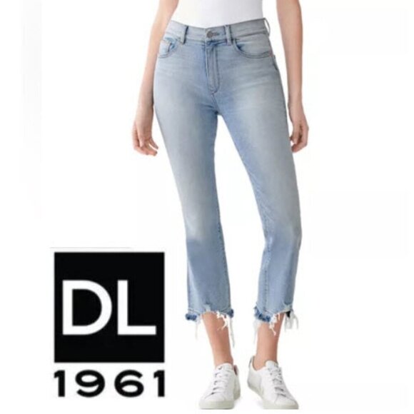 DL1961 Denim - DL1961 Bridget Cropped Bootcut Jeans High Rise Wyndham Wash Size 26